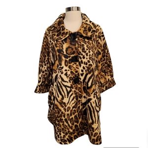 SEVEN KARAT LEOPARD PRINT A LINE JACKET SIZE MEDIUM NWT